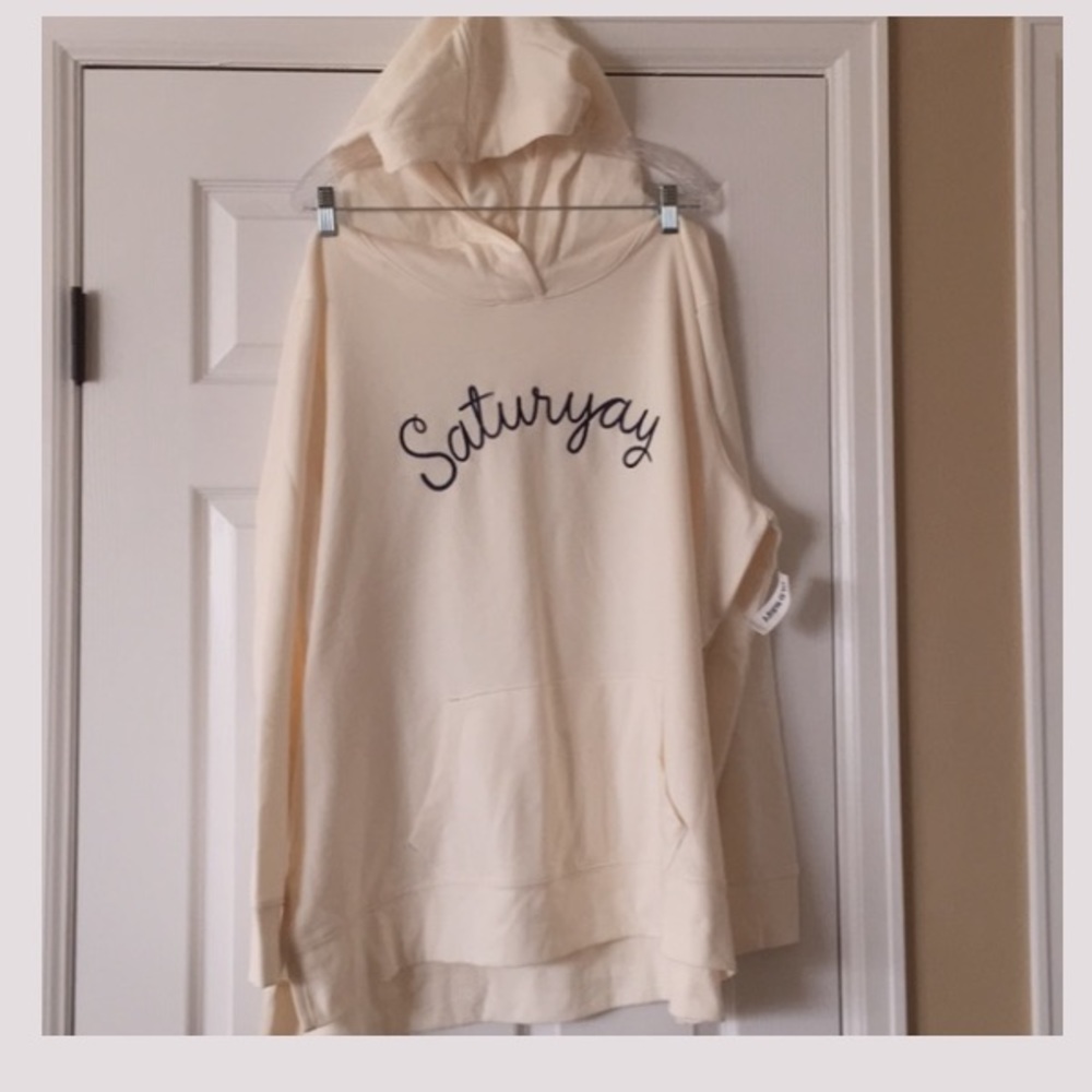 OLD NAVY "SATURYAY" Hoodie Sweatshirt